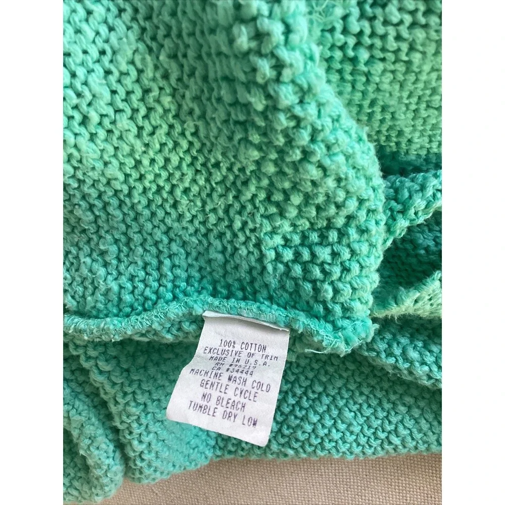 Anthropolgy Willow Sweater Cardigan Medium Mint Green Mother of Pearl Buttons C